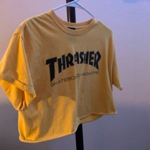 thrasher crop top